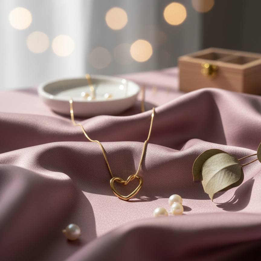 Open Heart Pendant Necklace💫