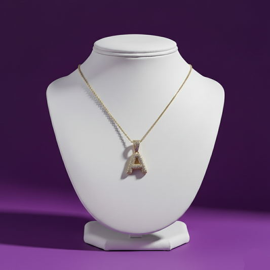 Diamond Letter Initial Pendant Necklace✨