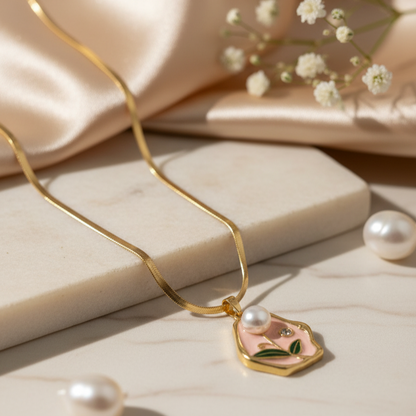 The Bloom Pearl Pendant Necklace