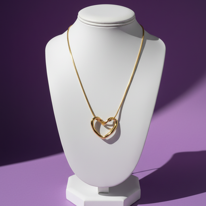 Open Heart Pendant Necklace💫