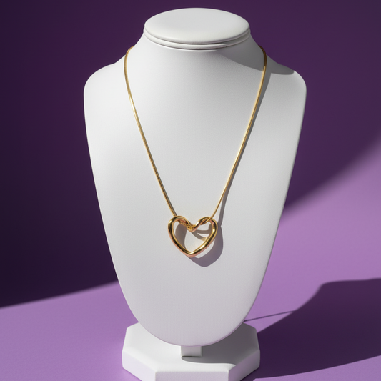 Open Heart Pendant Necklace💫