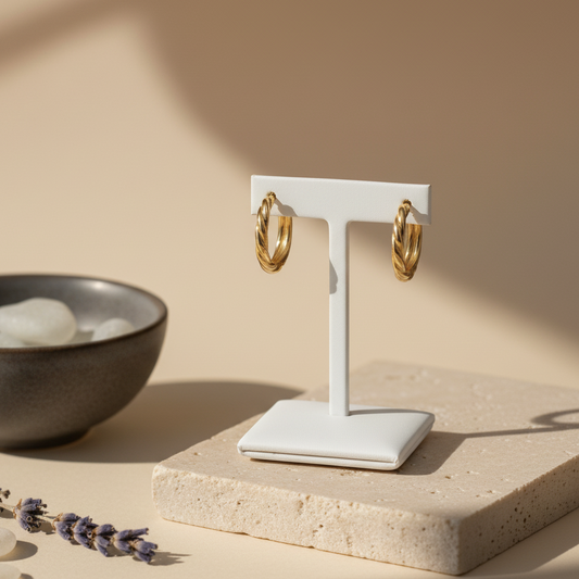 Twisted Hoop Earrings