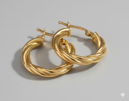 Twisted Hoop Earrings