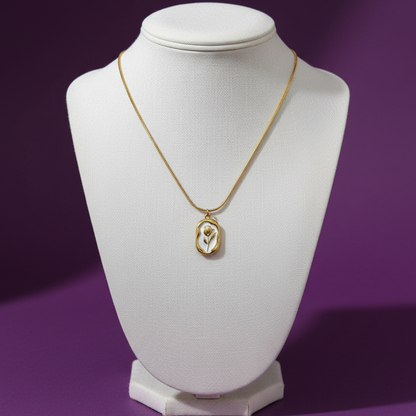 Enamel Flower Necklace🌸