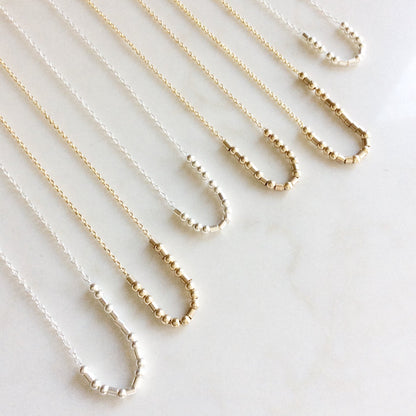 Morse Code Name Necklace